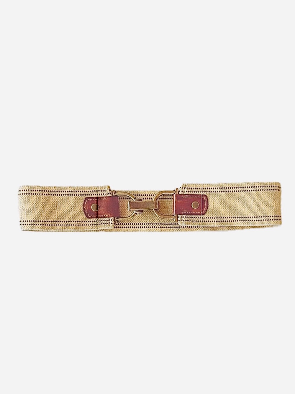 J. Crew Stretch Jute Belt, Cognac / Tan, S/M